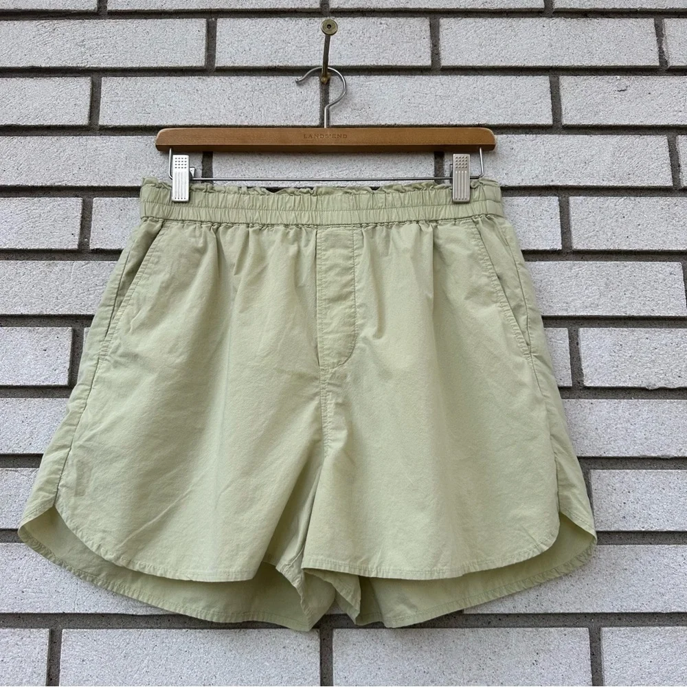 Madewell Pull-On Shorts in Signature Popin Faded Seagrass Pistachio Sage Green S